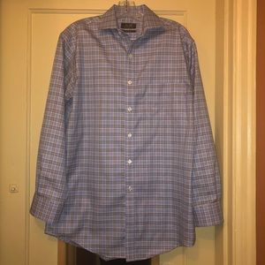 Tasso Elba plaid dress shirt.